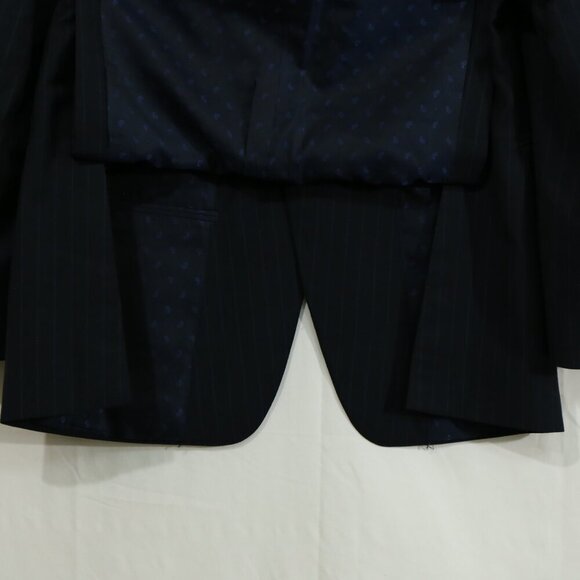 2-piece Samuelsohn Men’s 42R Navy Pinstripe Wool Suit Blazer & Pants Canada - Picture 7 of 16